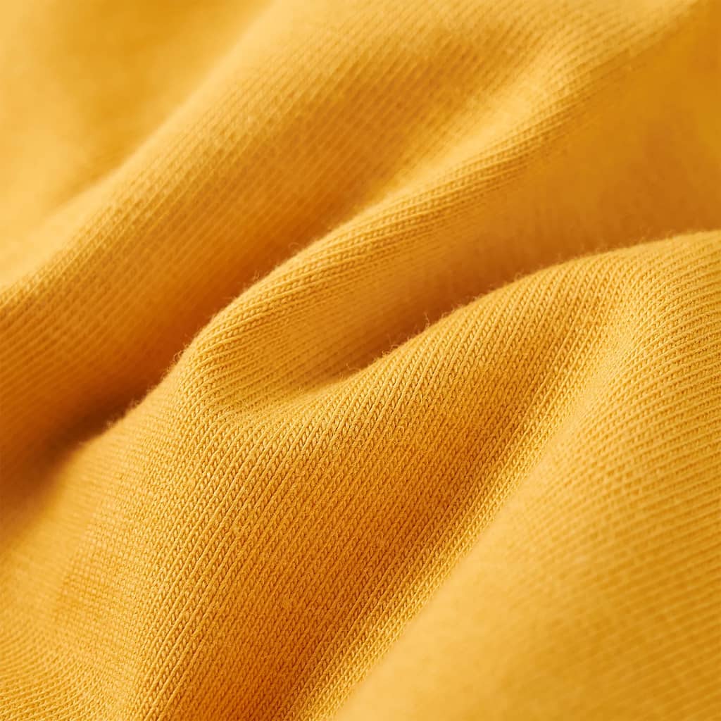 Maglietta da Bambina a Maniche Lunghe Ocra Scuro 128 13677