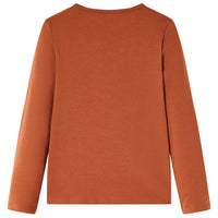 Maglietta da Bambina a Maniche Lunghe Cognac 92cod mxl 108429
