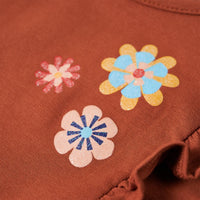 Maglietta da Bambina a Maniche Lunghe Cognac 140 13683