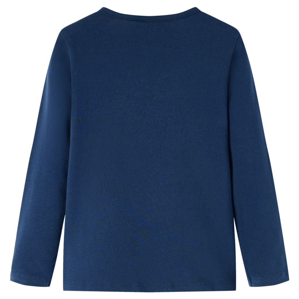 Maglietta da Bambina a Maniche Lunghe Blu Marino 104 13695