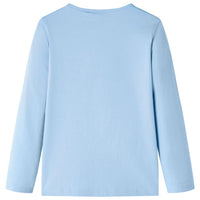 Maglietta per Bambini a Maniche Lunghe Blu Chiaro 104 13700