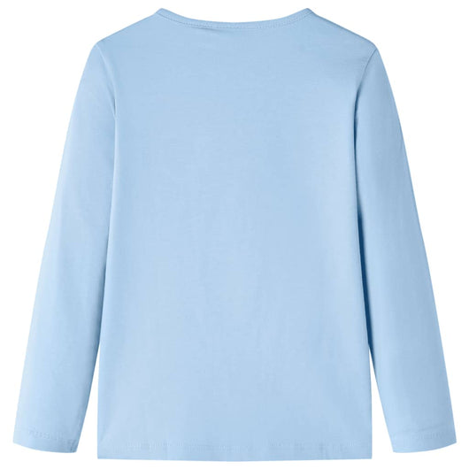 Maglietta per Bambini a Maniche Lunghe Blu Chiaro 140cod mxl 84475