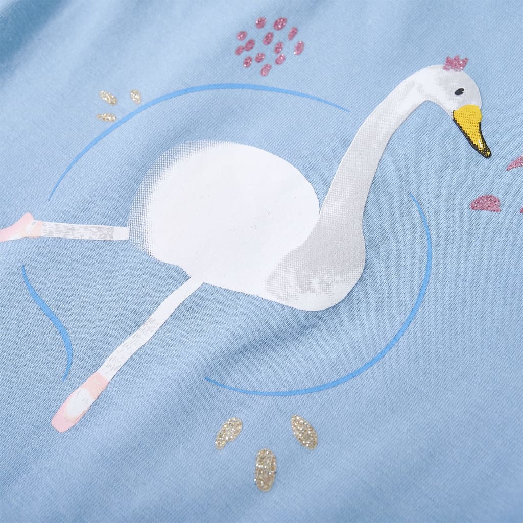 Maglietta per Bambini a Maniche Lunghe Blu Chiaro 140 13703