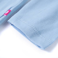 Maglietta per Bambini a Maniche Lunghe Blu Chiaro 140 13703