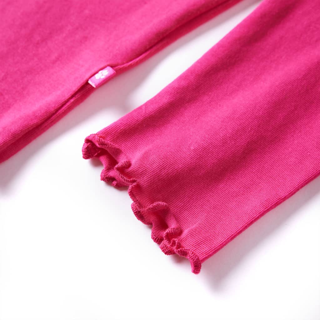 Maglietta da Bambina a Maniche Lunghe Fucsia 116 13706