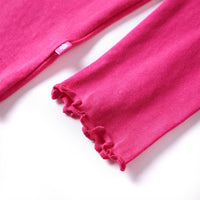 Maglietta da Bambina a Maniche Lunghe Fucsia 116 13706