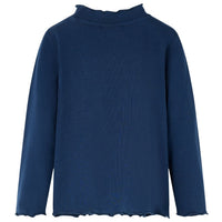 Maglietta Bambina Maniche Lunghe Blu Marino 140 13713