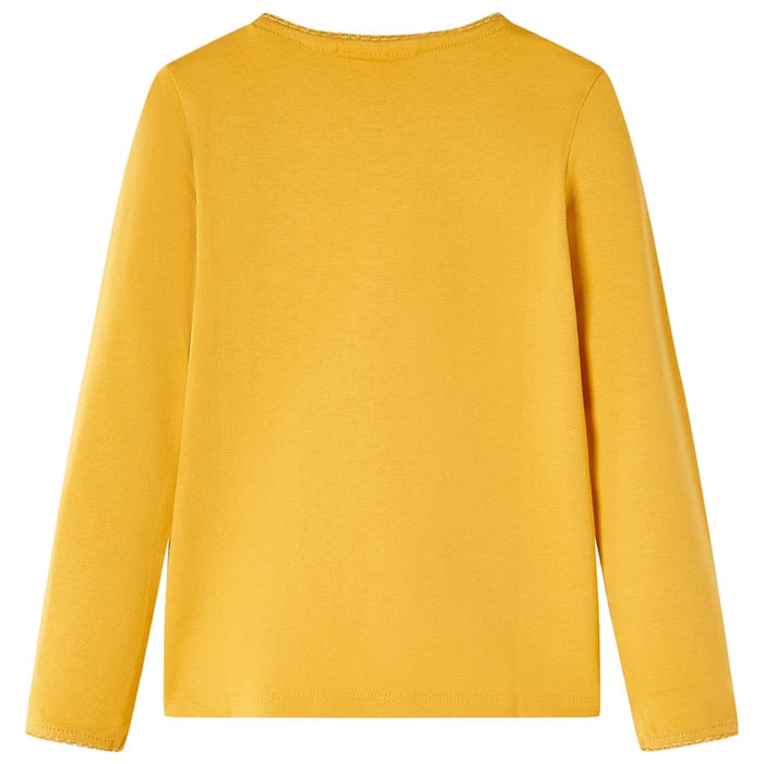 Maglietta per Bambini Maniche Lunghe Ocra Scuro 116cod mxl 117297