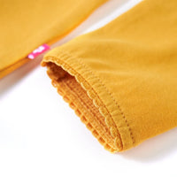Maglietta per Bambini Maniche Lunghe Ocra Scuro 116 13721