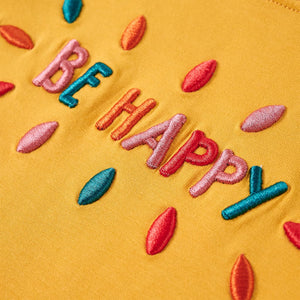 Maglietta per Bambini Maniche Lunghe Ocra Scuro 128 13722