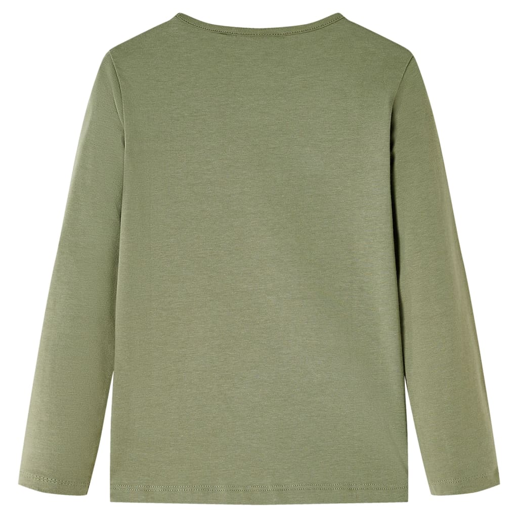 Maglietta per Bambini a Maniche Lunghe Cachi 92cod mxl 132385