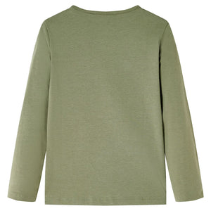 Maglietta per Bambini a Maniche Lunghe Cachi 92cod mxl 132385