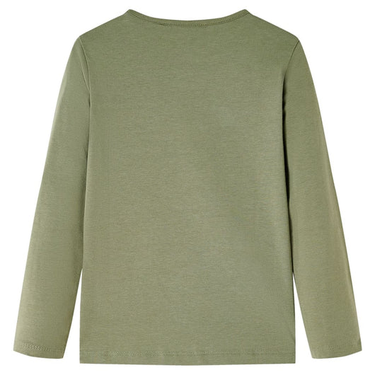 Maglietta per Bambini a Maniche Lunghe Cachi 116cod mxl 132366