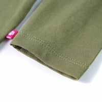 Maglietta per Bambini a Maniche Lunghe Cachi 128