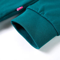 Felpa da Bambina Verde Scuro 128 13747