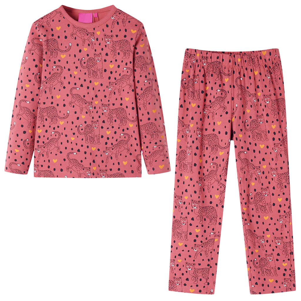 Pigiama da Bambina a Maniche Lunghe Rosa Antico 104cod mxl 85420