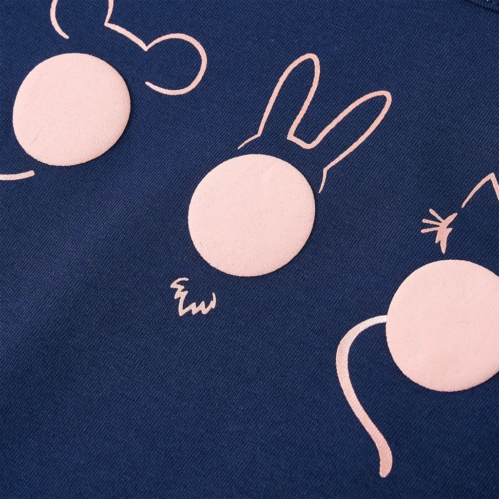 Maglietta da Bambino a Maniche Lunghe Blu Marino 128