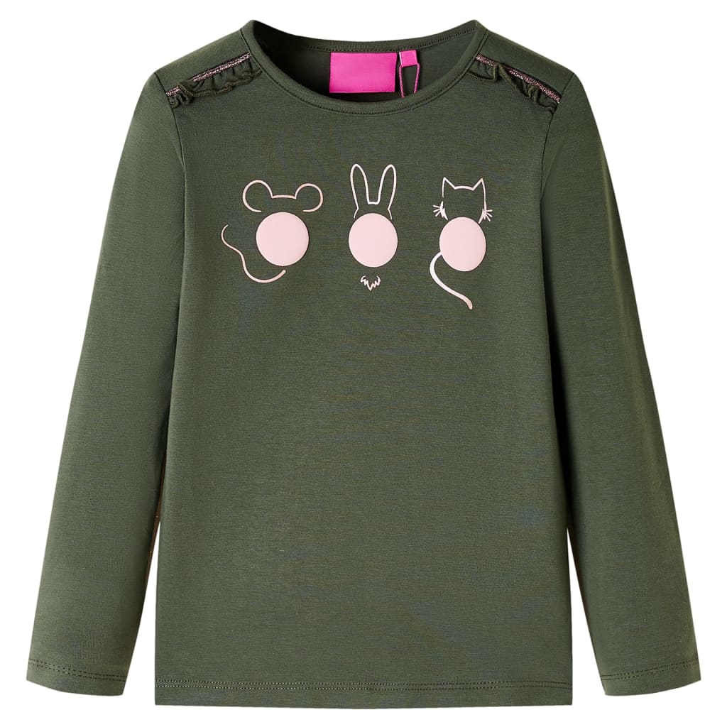 Maglietta da Bambino a Maniche Lunghe Cachi 116