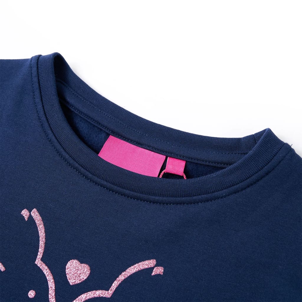 Abito in Felpa da Bambina Blu Marino 116cod mxl 93347