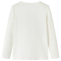 Maglietta da Bambina a Maniche Lunghe Ecru 92cod mxl 117209