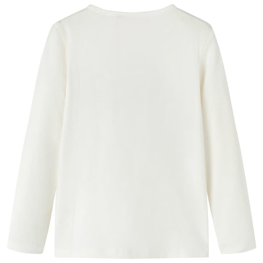 Maglietta da Bambina a Maniche Lunghe Ecru 92cod mxl 117209