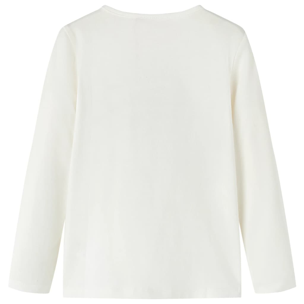 Maglietta da Bambina a Maniche Lunghe Ecru 140cod mxl 132070