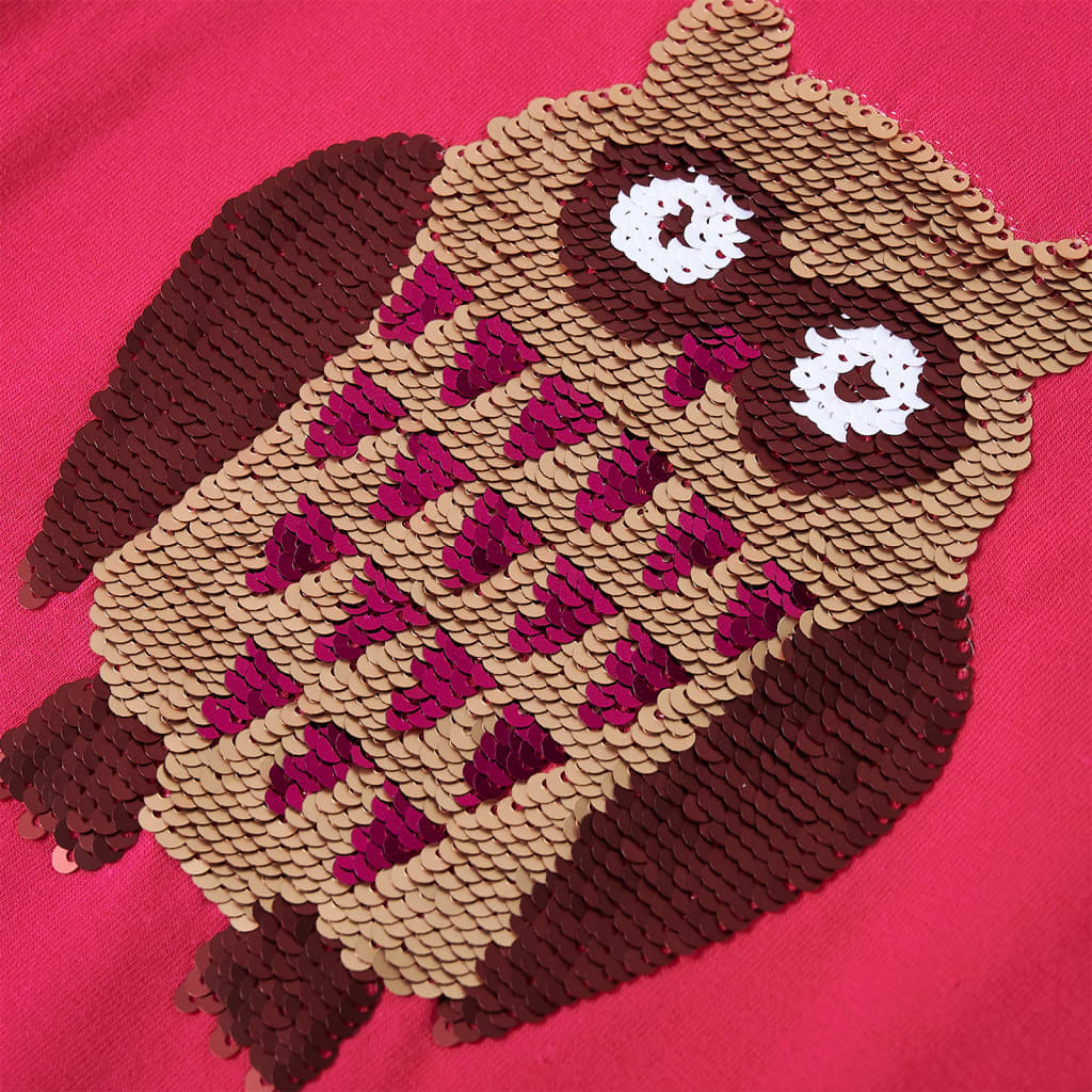 Maglietta da Bambina a Maniche Lunghe Fucsia 116 13796