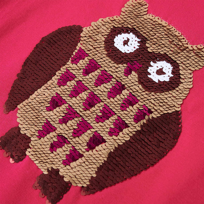 Maglietta da Bambina a Maniche Lunghe Fucsia 128 13797