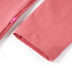 Maglietta da Bambina a Maniche Lunghe Rosa Antico 116 13811