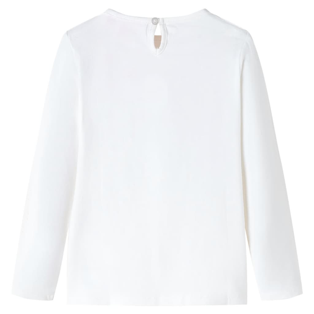 Maglietta da Bambino a Maniche Lunghe Ecru 116 13816