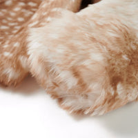 Cappotto da Bambina in Pelliccia Sintetica Cognac 116 13846