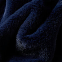 Cappotto per Bambini in Pelliccia Sintetica Blu Marino 116 13856