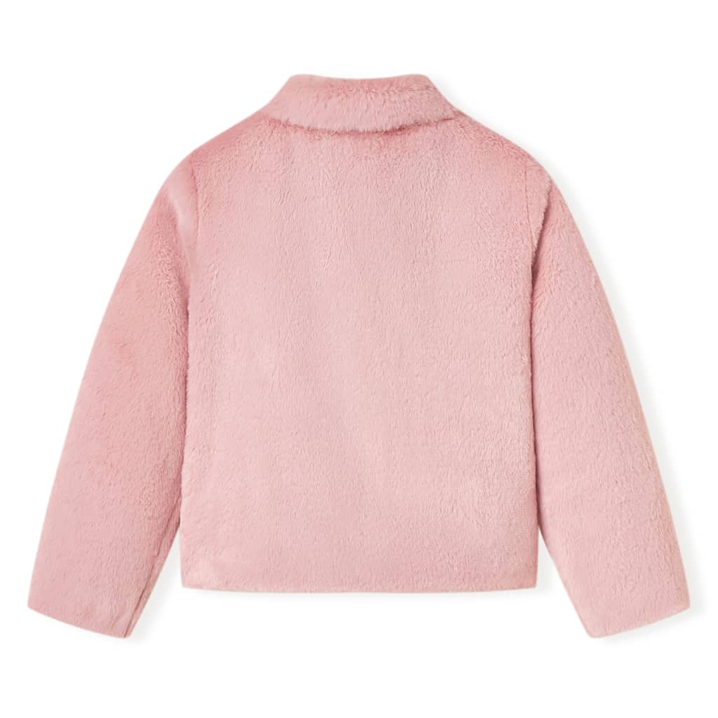 Cappotto per Bambini in Pelliccia Sintetica Rosa 104cod mxl 132079
