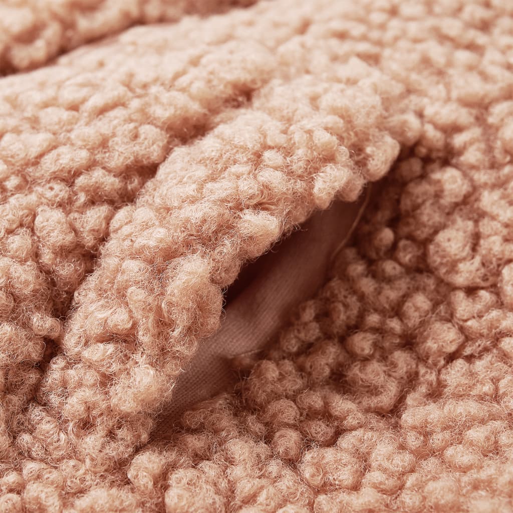 Giacca Cappuccio da Bambina Pelliccia Sintetica Teddy Cognac Chiaro 92 13869