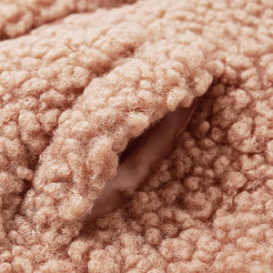 Giacca con Cappuccio da Bambina Pelliccia Sintetica Teddy Cognac 116 13871