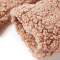 Giacca con Cappuccio da Bambina Pelliccia Sintetica Teddy Cognac 116 13871