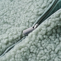 Giacca con Cappuccio Bambina Pelliccia Sintetica Teddy Verde Menta 92 13874