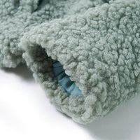 Giacca con Cappuccio Bambina Pelliccia Sintetica Teddy Verde Menta 92 13874