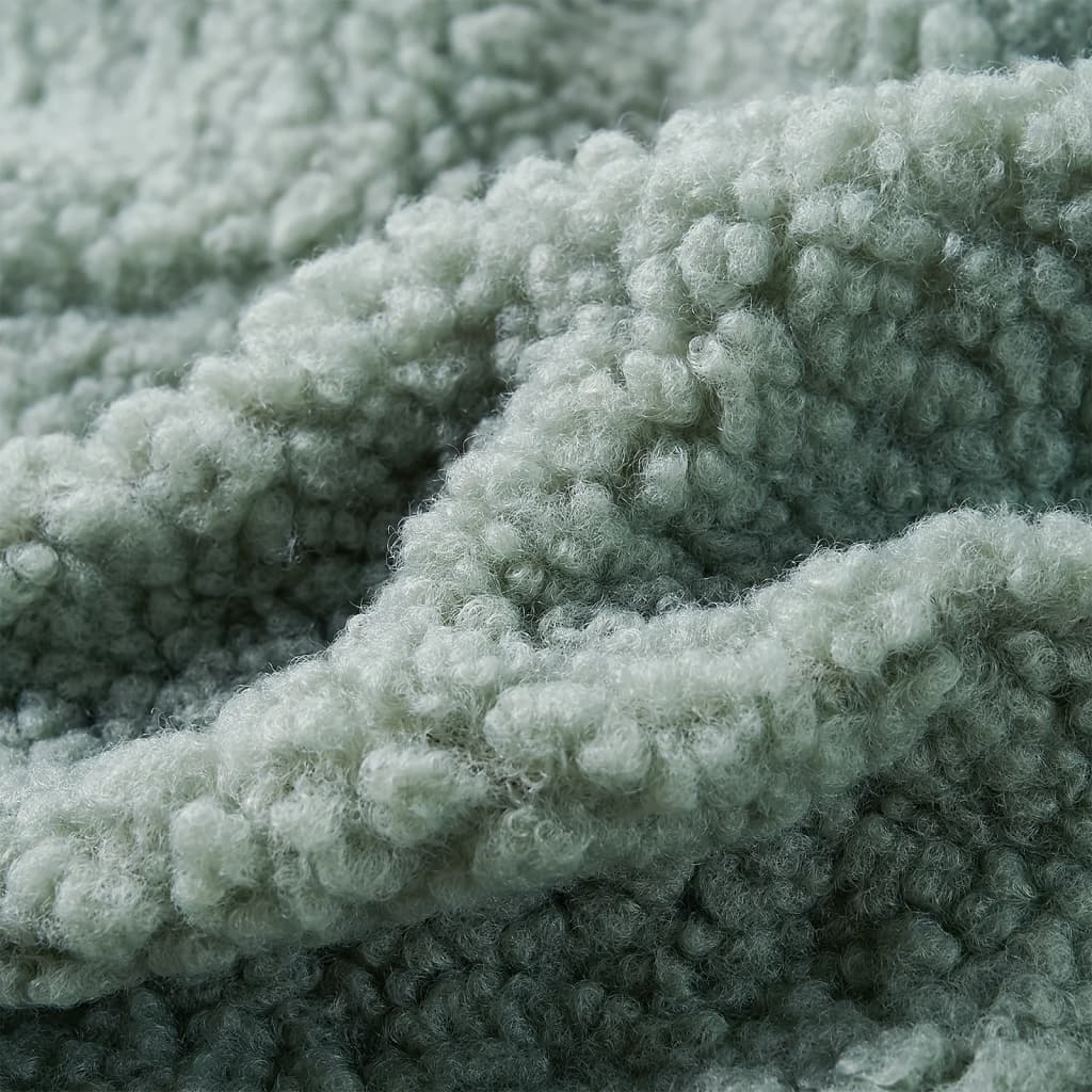 Giacca con Cappuccio Bambina Pelliccia Sintetica Teddy Verde Menta 104 13875