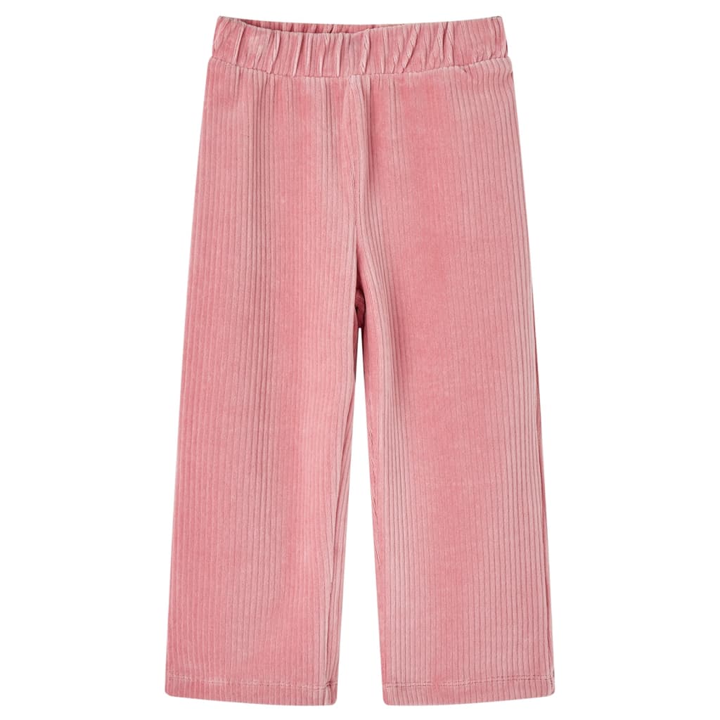 Pantaloni per Bambini in Velluto a Coste Rosa Chiaro 92