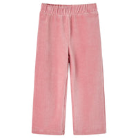 Pantaloni per Bambini in Velluto a Coste Rosa Chiaro 92