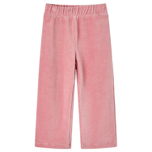 Pantaloni per Bambini in Velluto a Coste Rosa Chiaro 92