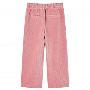 Pantaloni per Bambini in Velluto a Coste Rosa Chiaro 128cod mxl 108149