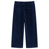 Pantaloni da Bambino in Velluto a Coste Blu Marino 104cod mxl 132001