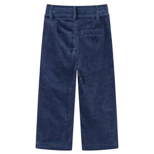 Pantaloni da Bambino in Velluto a Coste Blu Marino 104cod mxl 108027