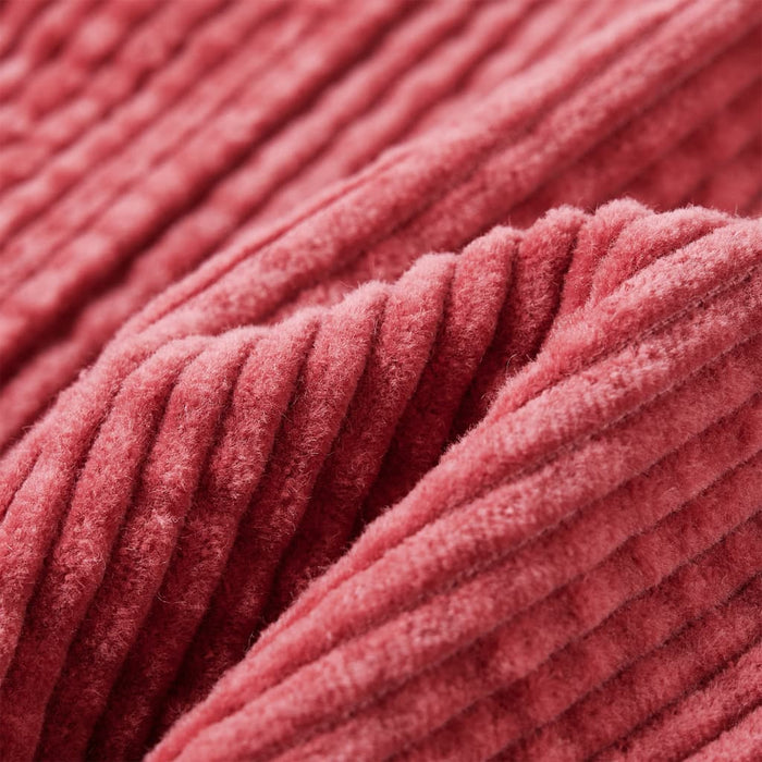 Abito Scamiciato da Bambina Velluto a Coste Rosa 92