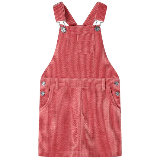 Abito Scamiciato da Bambina Velluto a Coste Rosa 128cod mxl 132609