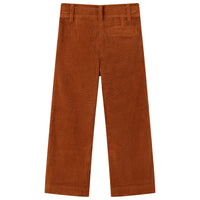 Pantaloni per Bambini in Velluto a Coste Cognac 104 13930