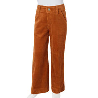 Pantaloni per Bambini in Velluto a Coste Cognac 104 13930