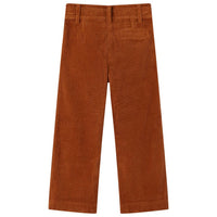 Pantaloni per Bambini in Velluto a Coste Cognac 116 13931